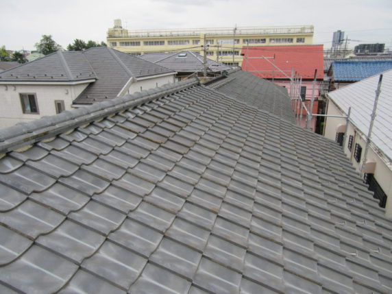 大屋根葺き替え工事