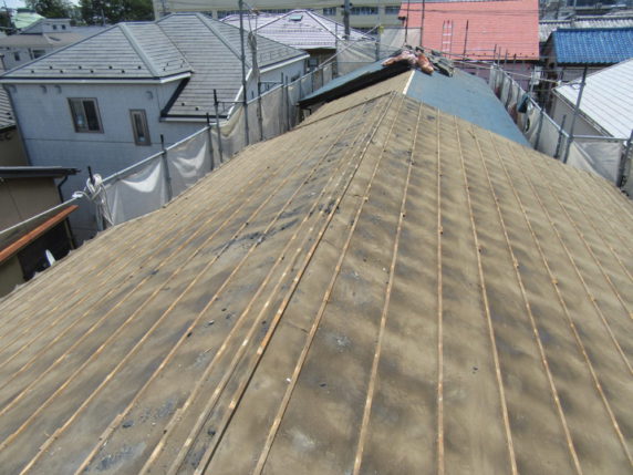 大屋根葺き替え工事
