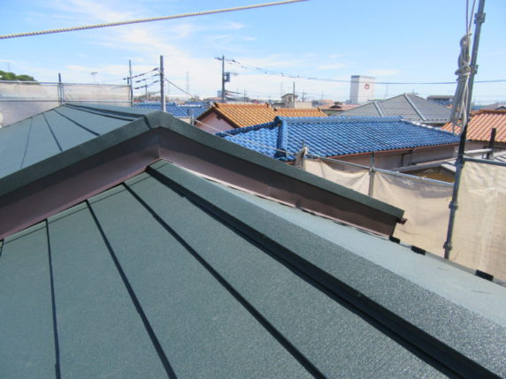 大屋根葺き替え工事